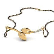 Twist-Petal-Diamond-Mangalsutra